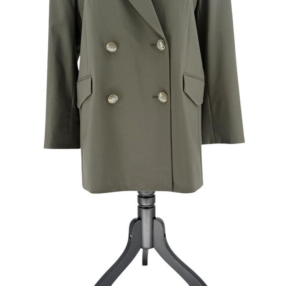 Veronica Beard Dickey Hutchinson Jacket Olive Army Green Size XL Wool Blazer NWT - Picture 6 of 13